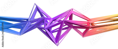 Fototapeta Naklejka Na Ścianę i Meble -  Abstract colorful structure, 3d render