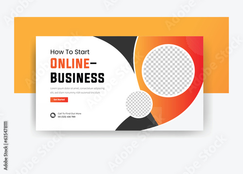  How to start online business YouTube thumbnail design