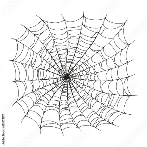 Thin spider web monochrome logotype