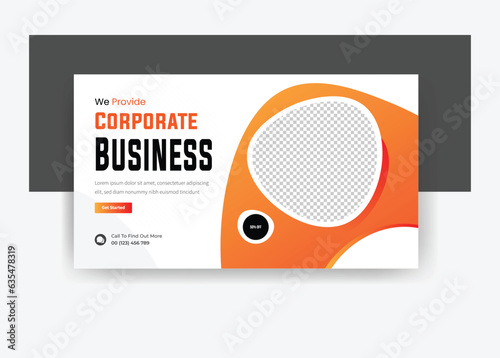 We provide corporate business YouTube thumbnail design and creative banner template 