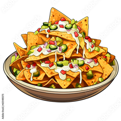 cartoon nachos clipart photo