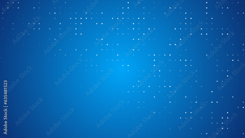 Colorful little dots randomly generated on a gradient background. Little stars generating seamless loop backdrop animation for presentations, talk show, podcast etc.