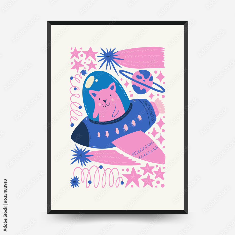 Abstract space and cosmos posters template. Modern trendy Matisse minimal style. Astronomy and Stellar decor. Hand drawn design for wallpaper, wall decor, print, postcard, cover, template, banner Abstract space and cosmos posters template. Modern trendy Matisse minimal style. Astronomy and Stellar decor. Hand drawn design for wallpaper, wall decor, print, postcard, cover, template, banner