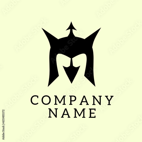 Illustration of a knight helmet in the shape of an owl, very cool to be used as a logo, your brand icon