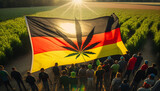 Kriminalisierung durch Drogenhandel in Deutschland Gesundheitsaspekte durch Hanf Legalisierung Debatte und Streit für Gesetzgebung Generative AI 