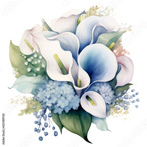 Flowers Watercolor Clip Art, Watercolor Illustration, Flowers Sublimation Design, Flowers Clip Art.