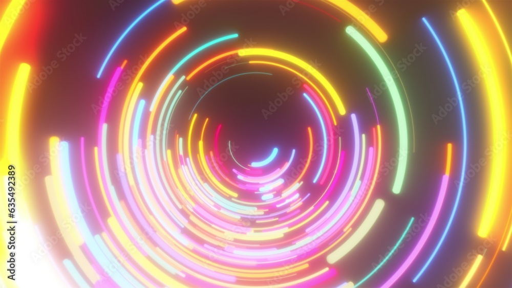 Abstract radial lines