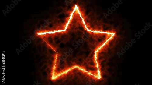 Star shape fire