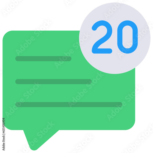 20 Message Notifications Icon