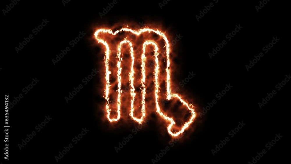 Zodiac sign on fire Zodiac sign on fire