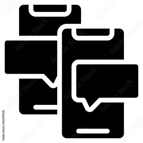 Mobile Phones Messaging Icon