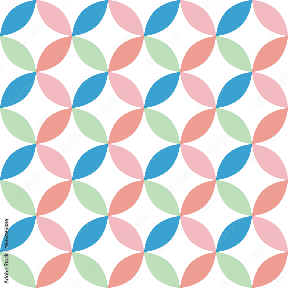 green pink blue Seamless geometric pattern of circles on white background. Simple geo pattern. Clothing fabric print. Seamless trellis background green pink blue Seamless geometric pattern of circles on white background. Simple geo pattern. Clothing fabric print. Seamless trellis background