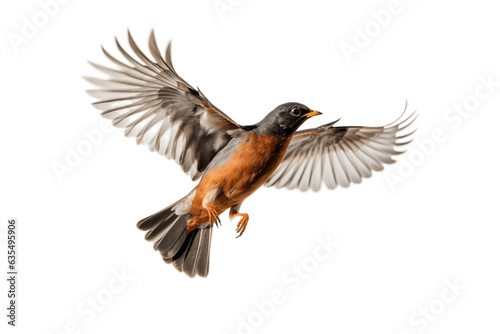 Bird flying on the sky having Transparent Background  PNG   Generative Ai
