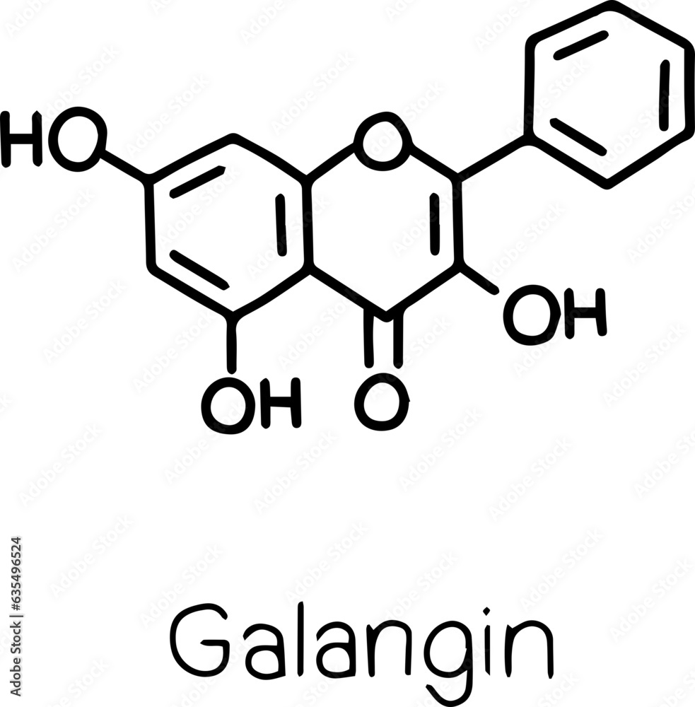 Fototapeta premium chemical bond handwritten lettering