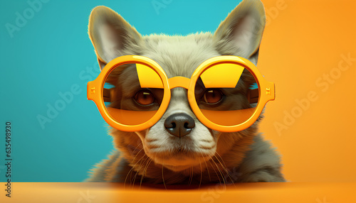 cat with sunglasses, Generative AI © iss