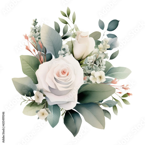 Flowers Watercolor Clip Art, Watercolor Illustration, Flowers Sublimation Design, Flowers Clip Art.	