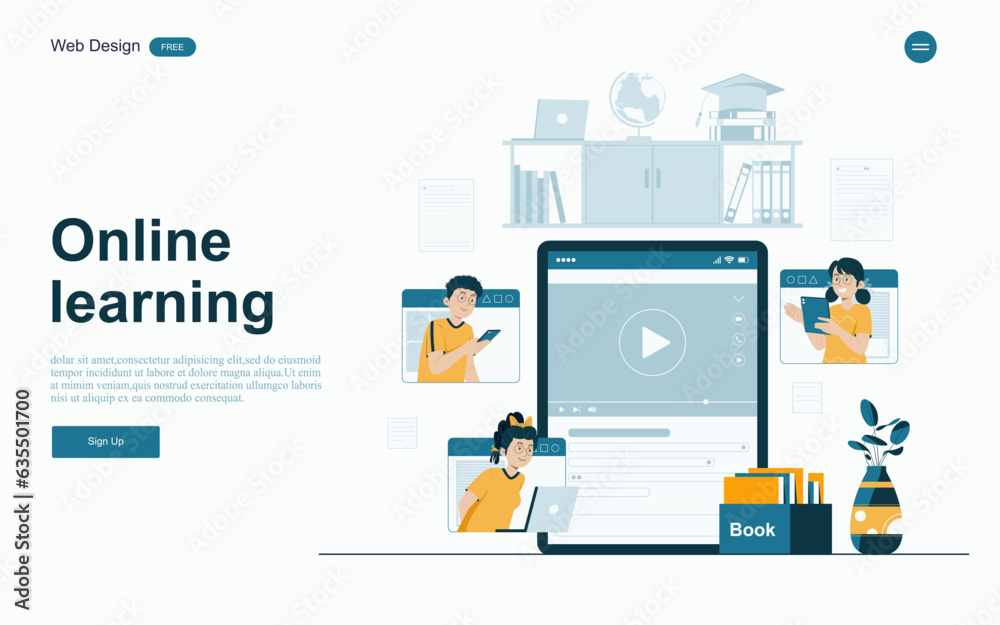 Online education concept.learning options, allowing you to study at your own pace from anywhere in the world.
Online education concept.learning options, allowing you to study at your own pace from anywhere in the world.
