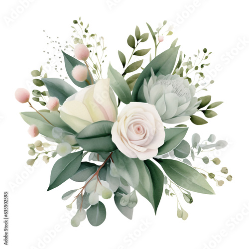 Flowers Watercolor Clip Art  Watercolor Illustration  Flowers Sublimation Design  Flowers Clip Art. 