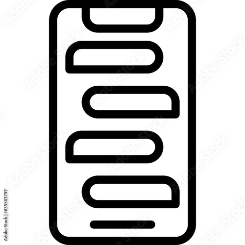 Mobile Message Chain Icon