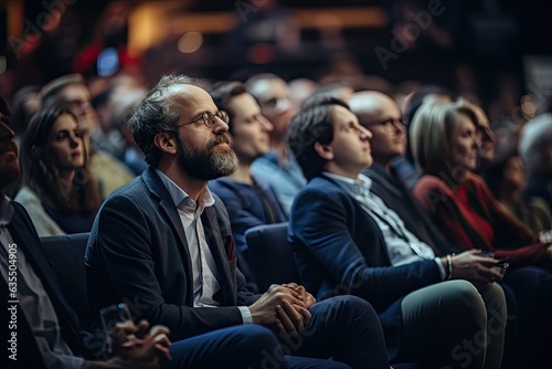 audience listening to speaker at a business conference  Generative AI 