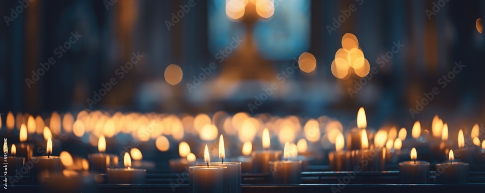 Bokeh background with candles Bokeh background with candles
