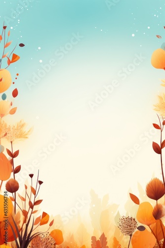 Autumn poster template