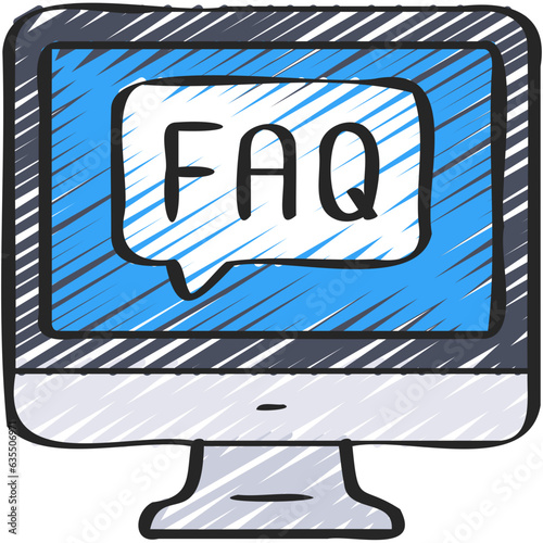 FAQ Message Computer Icon