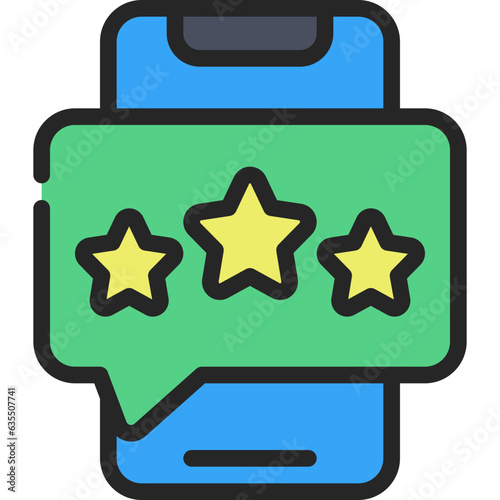 Mobile Review Message Icon