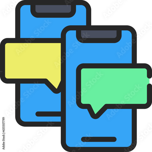 Mobile Phones Messaging Icon
