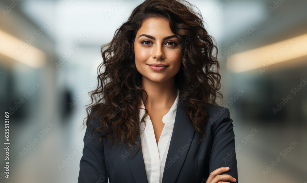 Confident Business Woman Isolated on Background Confident Business Woman Isolated on Background