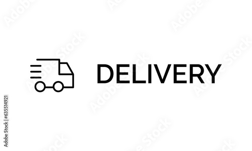 Fast delivery truck black icon vector illustration. Silhouette shipping truck pictogram. Simple flat isolated symbol for logo, interface elements, app, ads, banner, web, dev, ui, ux. Vector EPS 10