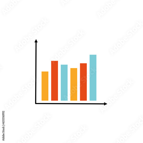 Business data market elements dot pie bar charts diagrams and graphs flat icons