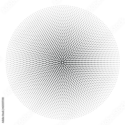 Halftone circles, halftone dots pattern. Vector halftone geometric dots.
