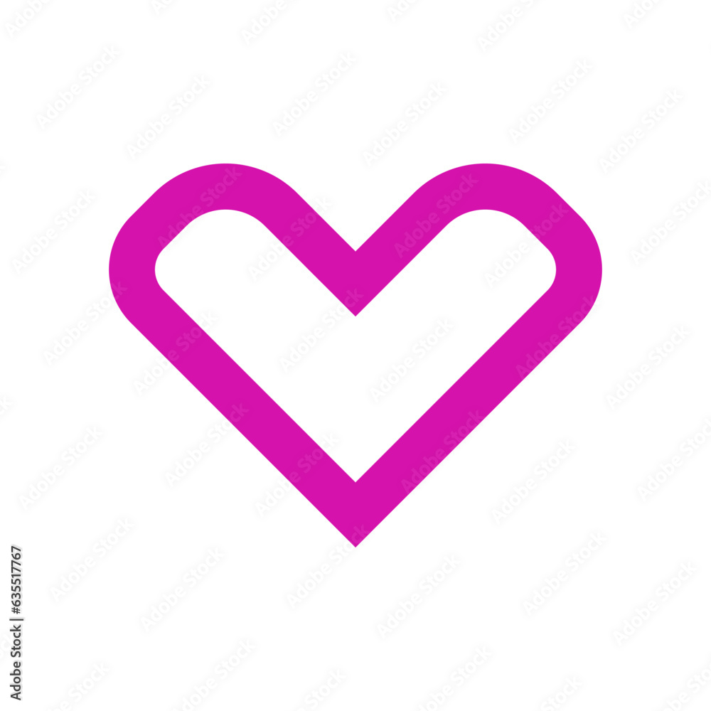 Heart, Selected, Like icon vector illustration. Love, valentines day sign. Charity symbol. Simple flat isolated pictogram for logo, mobile, app, banner, web, ads, interface, dev, ui, gui.Vector EPS 10
