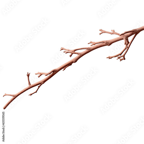 Twig isolated on transparent background