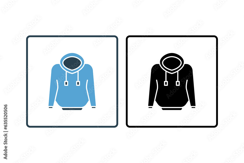 Sweatshirt Icon. Icon related to clothes. solid icon style. Simple vector design editable Sweatshirt Icon. Icon related to clothes. solid icon style. Simple vector design editable