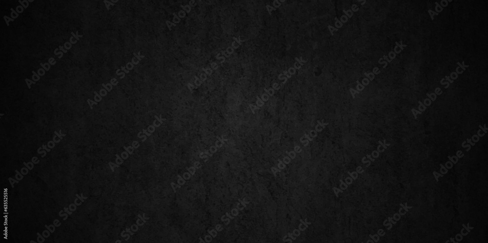 Fototapeta premium Modern dark black backdrop concrete wall, blackboard and clarkboard texture. dark concrete floor or old grunge background. black concrete wall , grunge stone texture bakground.