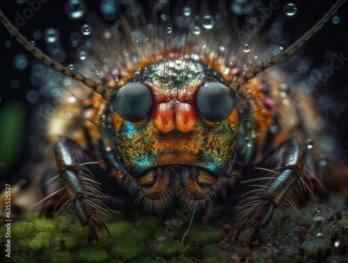 Caterpillar portrait created with Generative AI technology © Denis Darcraft