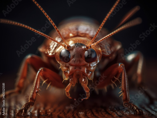 Cockroach portrait created with Generative AI technology