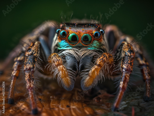 Spider portrait created with Generative AI technology © Denis Darcraft