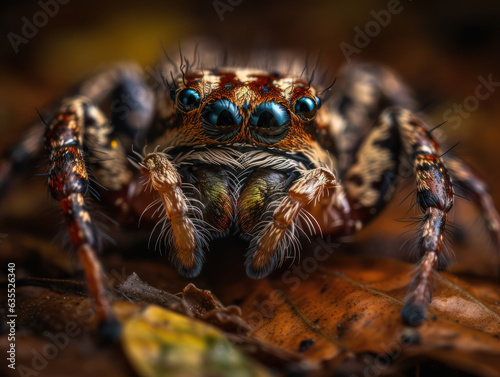 Spider portrait created with Generative AI technology © Denis Darcraft