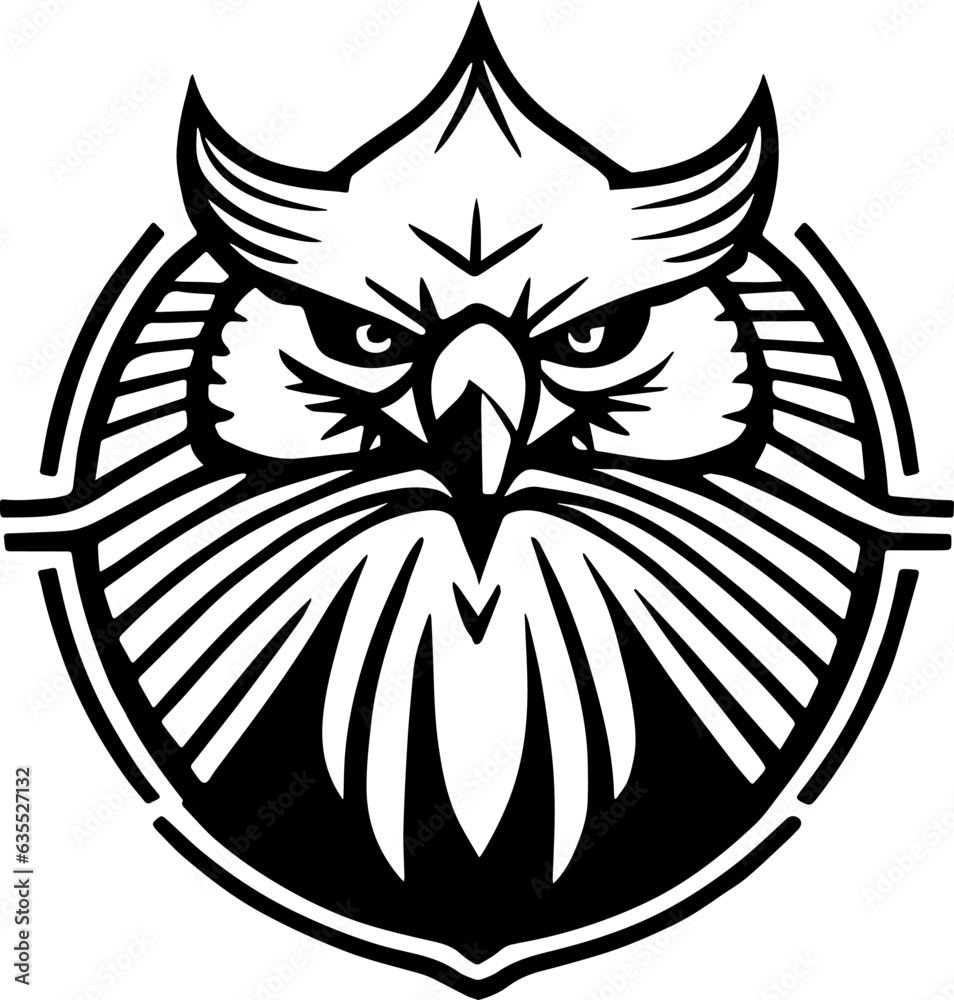 Obraz premium Eagle simple logo vector