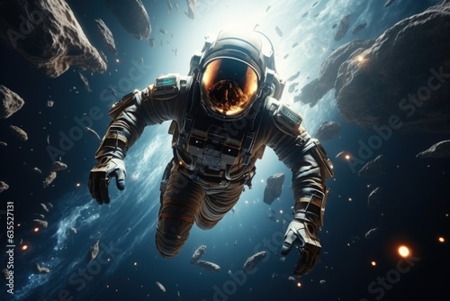 astronaut in the deep space made with generative ai
