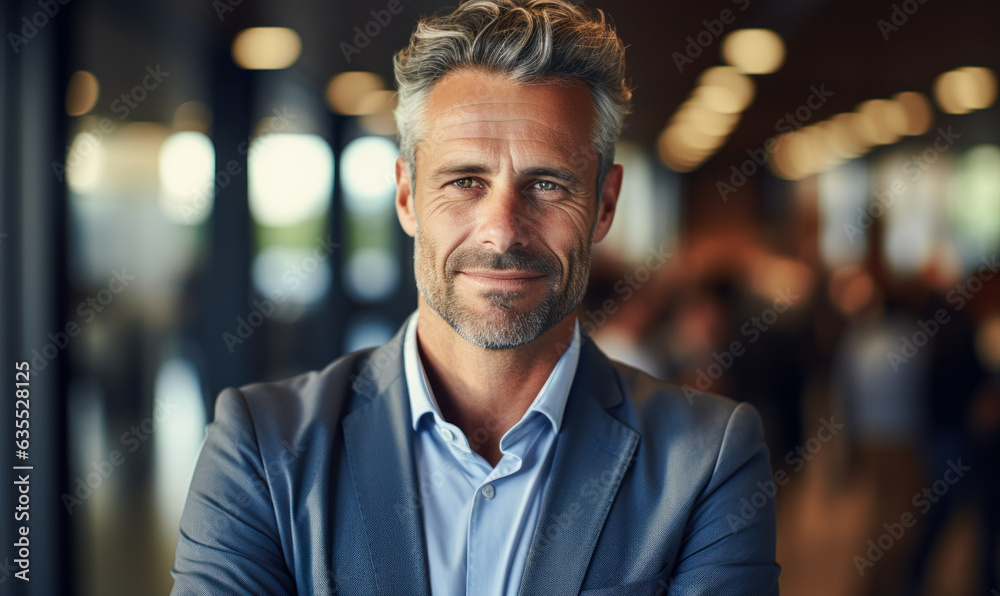 CEO Takes Control of His Business: A CEO stands in his office, arms crossed, looking determined to take control of his business and make it a success. CEO Takes Control of His Business: A CEO stands in his office, arms crossed, looking determined to take control of his business and make it a success.