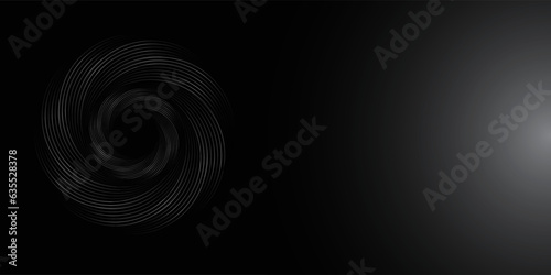 Circle line round frame, dynamic vector AI science technology music concept line