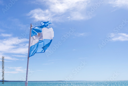 Argentine flag at Patagonia, Argentina © luciano