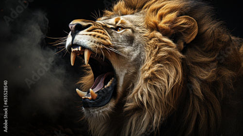 Danger  Lion Roaring  A lion roars  warning all who would dare to challenge its authority.