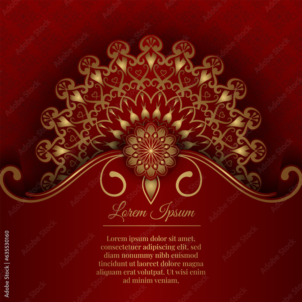 luxury background with golden mandala ornament luxury background with golden mandala ornament