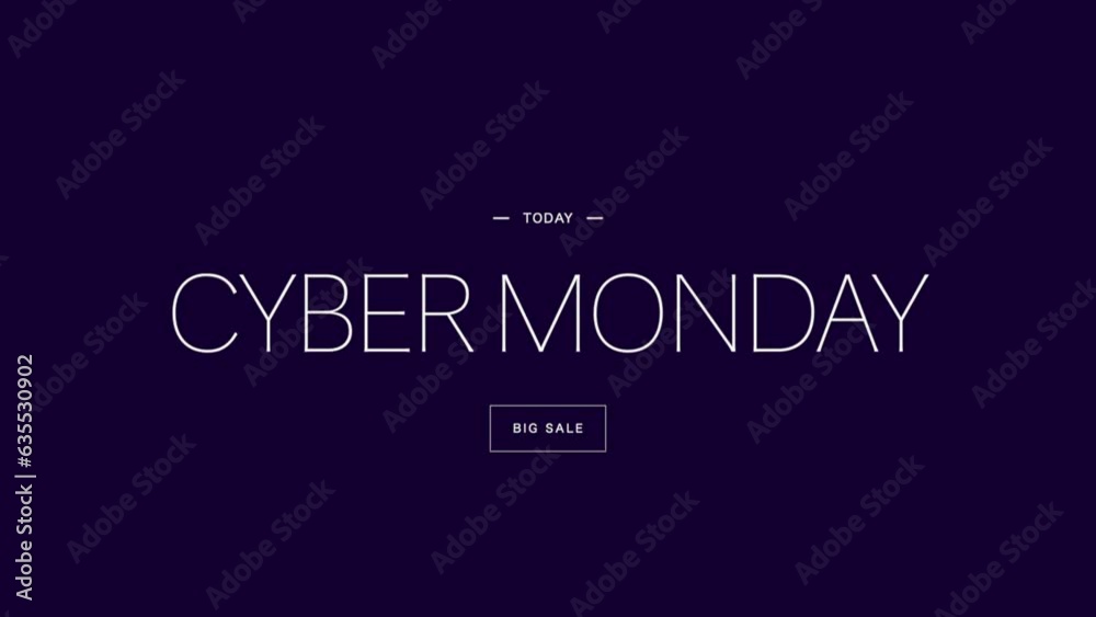 Cyber Monday and Big Sale text on blue modern gradient, motion abstract holidays, minimalism and promo style background Cyber Monday and Big Sale text on blue modern gradient, motion abstract holidays, minimalism and promo style background