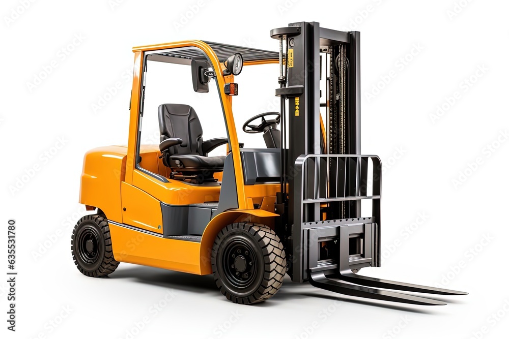 Forklift Isolated On White Forklift Isolated On White